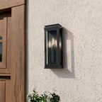 KICHLER 59163BK Lundon Three Light Outdoor Wall Mount