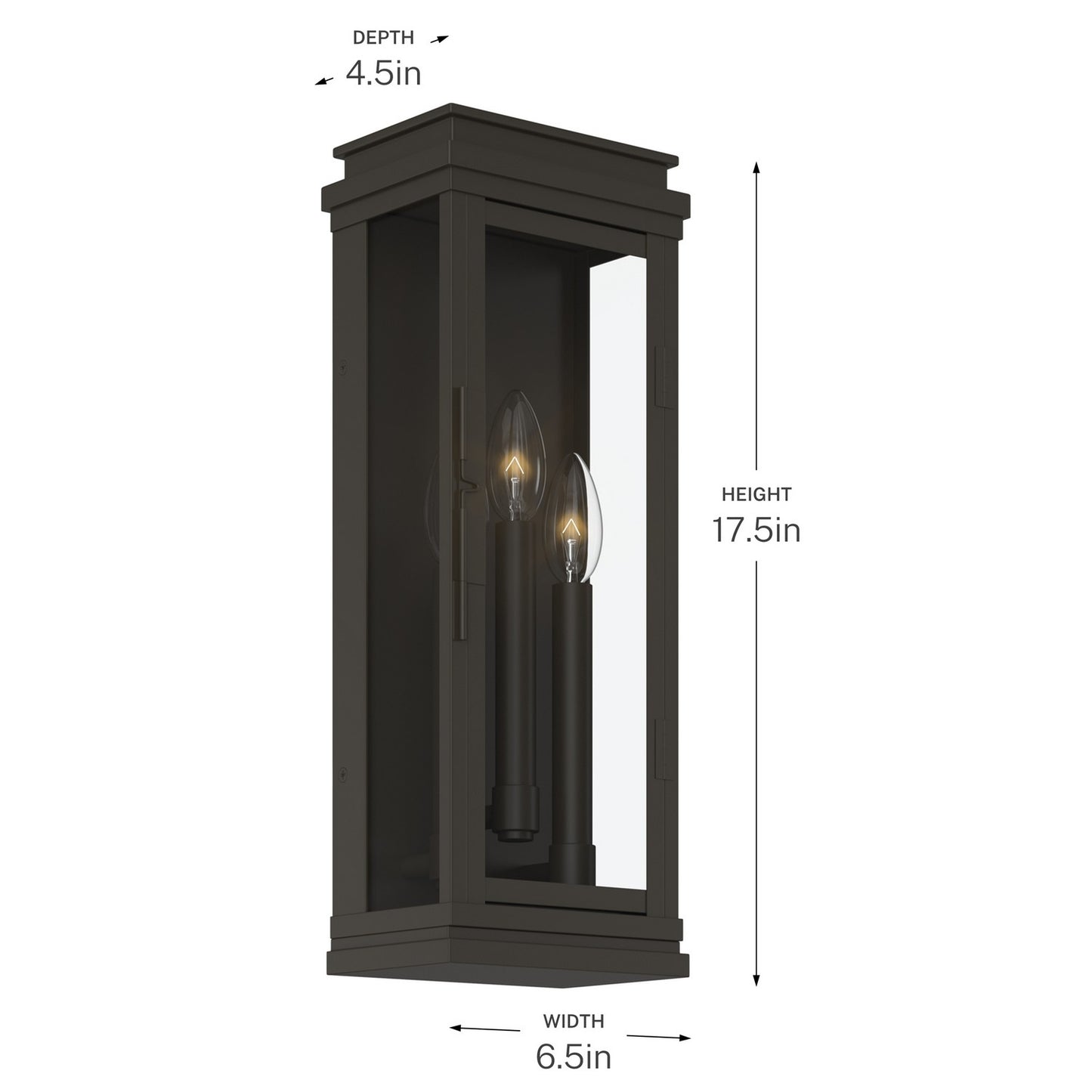 KICHLER 59163OZ Lundon Three Light Outdoor Wall Mount