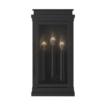 KICHLER 59162BK Lundon Three Light Outdoor Wall Mount