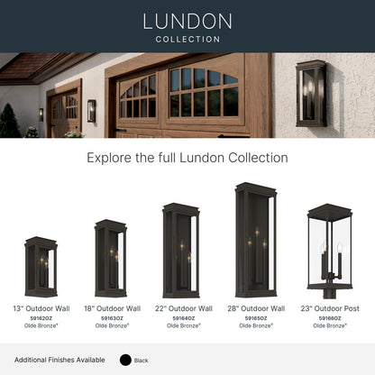 KICHLER 59162OZ Lundon Three Light Outdoor Wall Mount
