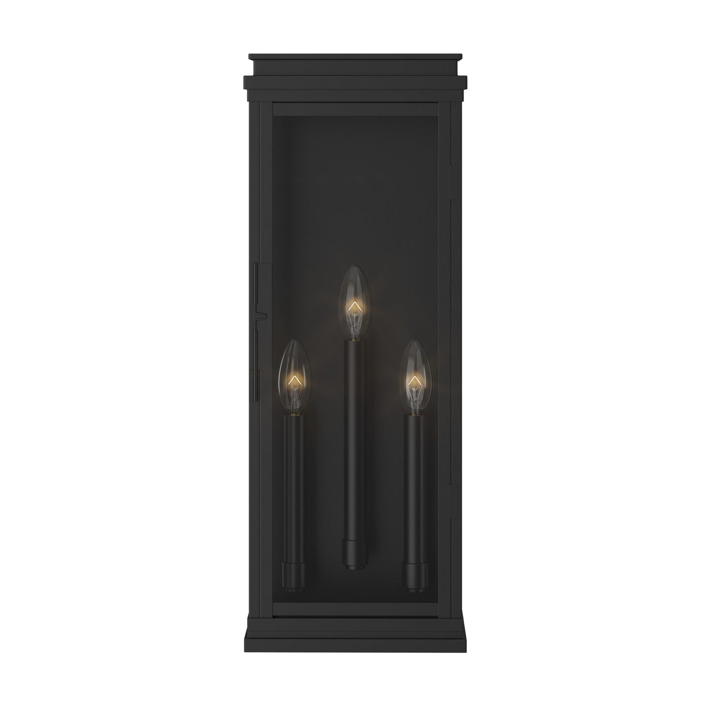 KICHLER 59164BK Lundon Three Light Outdoor Wall Mount