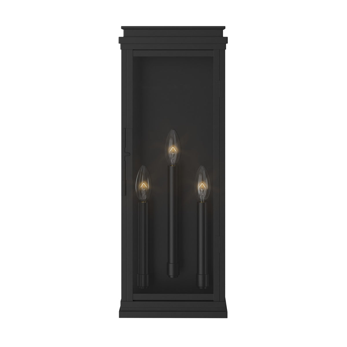 KICHLER 59164BK Lundon Three Light Outdoor Wall Mount