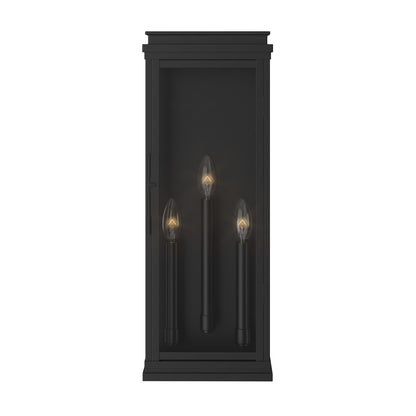 KICHLER 59164BK Lundon Three Light Outdoor Wall Mount