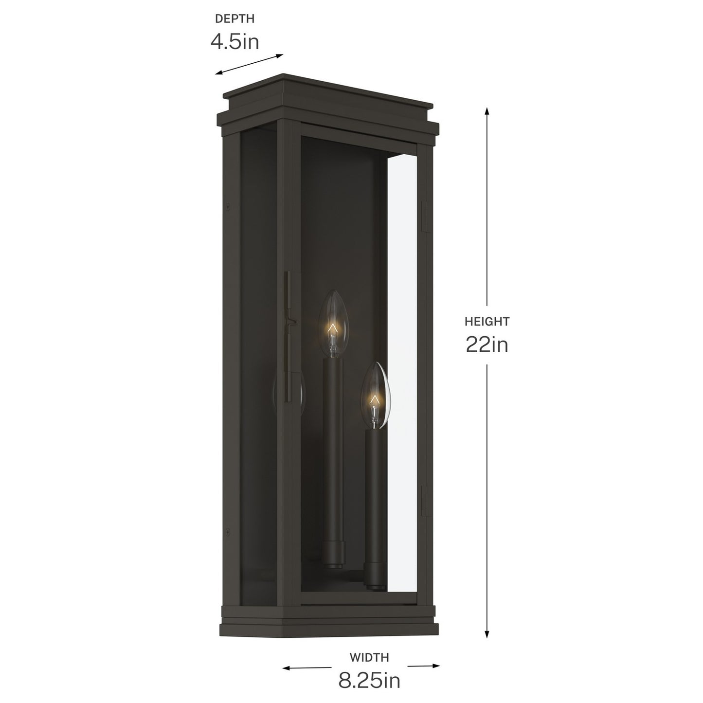 KICHLER 59164OZ Lundon Three Light Outdoor Wall Mount
