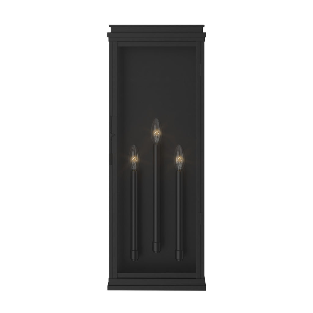 KICHLER 59165BK Lundon Three Light Outdoor Wall Mount