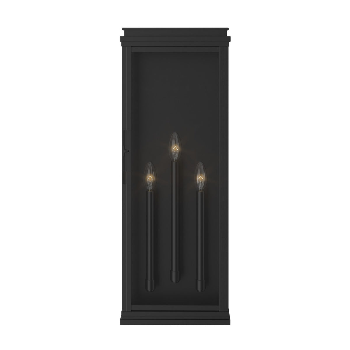KICHLER 59165BK Lundon Three Light Outdoor Wall Mount