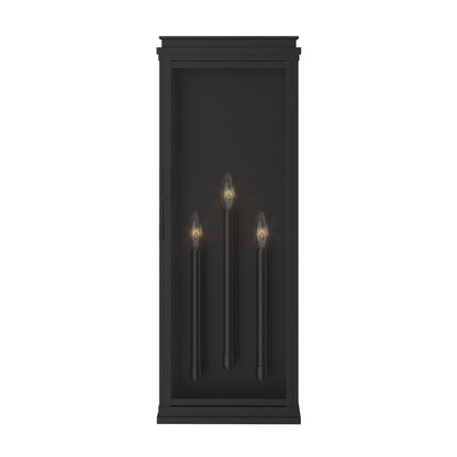 KICHLER 59165BK Lundon Three Light Outdoor Wall Mount
