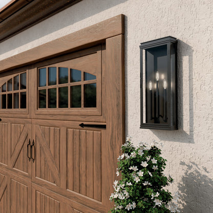 KICHLER 59165BK Lundon Three Light Outdoor Wall Mount
