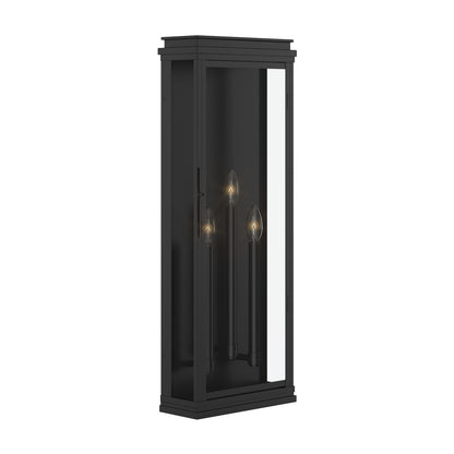 KICHLER 59165BK Lundon Three Light Outdoor Wall Mount