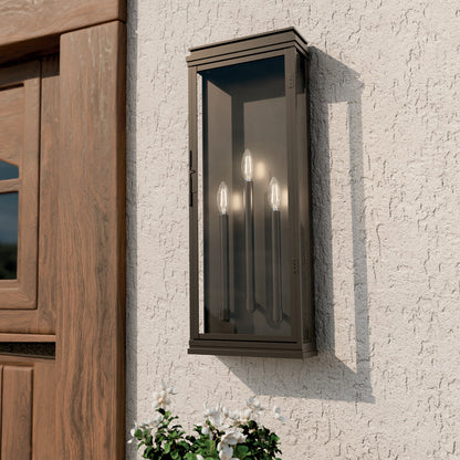 KICHLER 59165OZ Lundon Three Light Outdoor Wall Mount