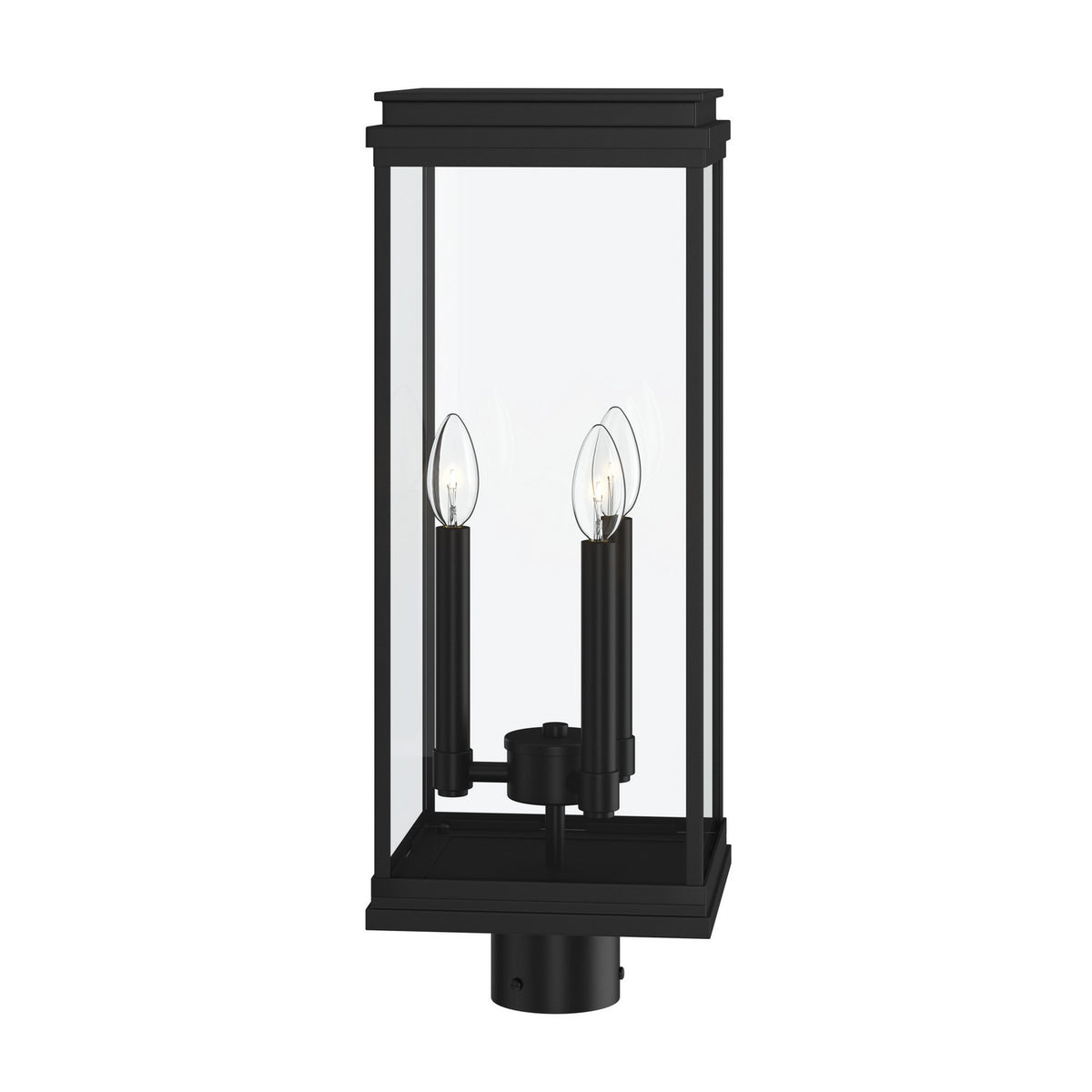 KICHLER 59166BK Lundon Three Light Outdoor Post Mount