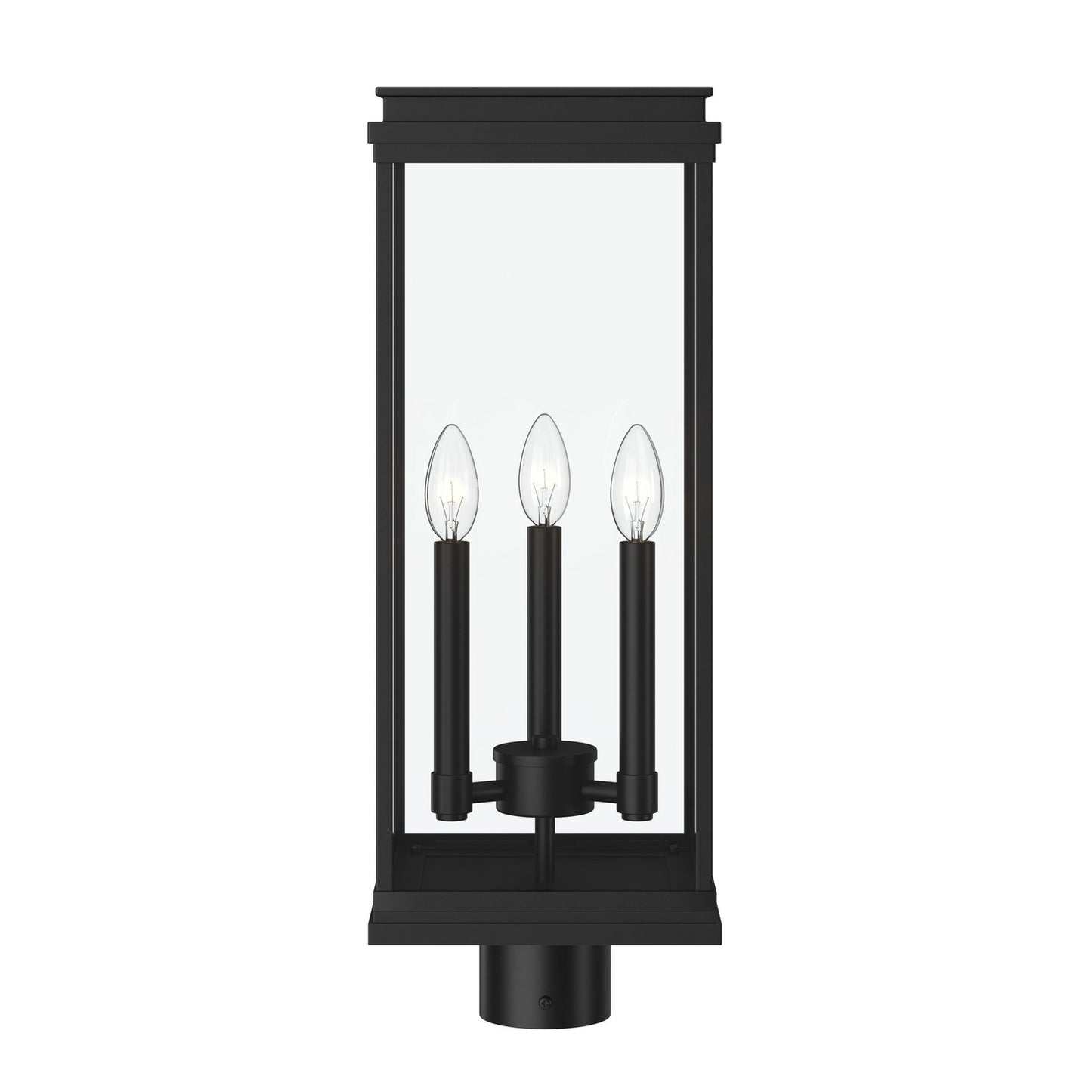 KICHLER 59166BK Lundon Three Light Outdoor Post Mount