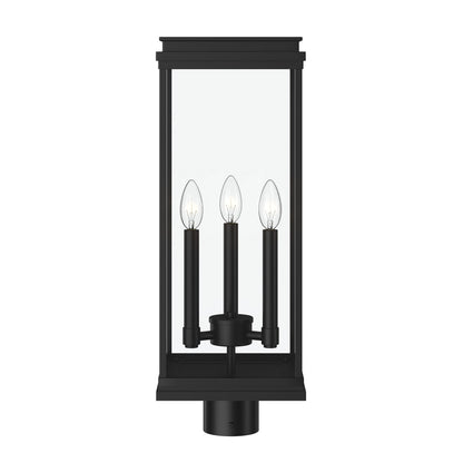 KICHLER 59166BK Lundon Three Light Outdoor Post Mount