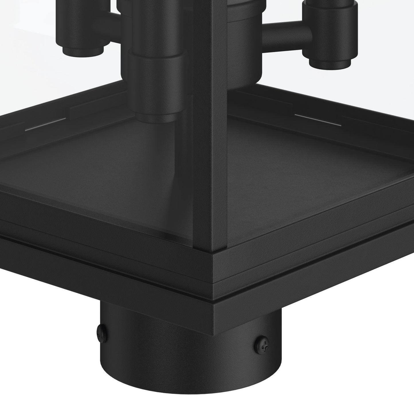 KICHLER 59166BK Lundon Three Light Outdoor Post Mount