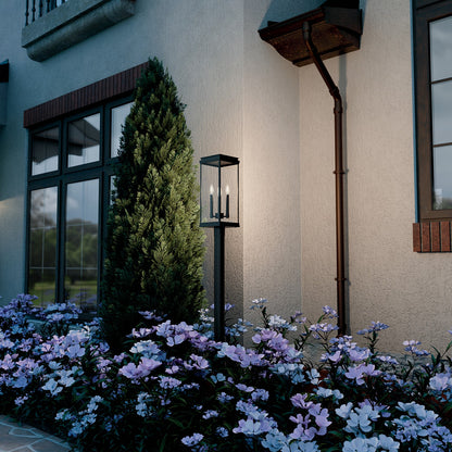 KICHLER 59166BK Lundon Three Light Outdoor Post Mount