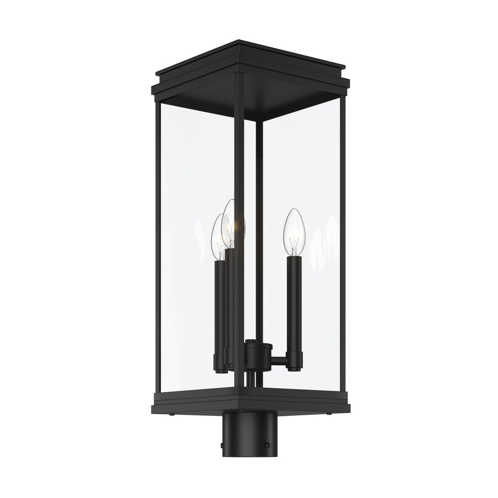 KICHLER 59166BK Lundon Three Light Outdoor Post Mount