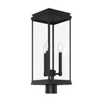 KICHLER 59166BK Lundon Three Light Outdoor Post Mount