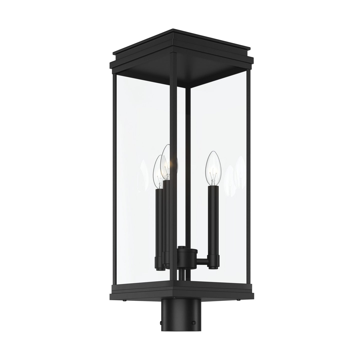 KICHLER 59166BK Lundon Three Light Outdoor Post Mount