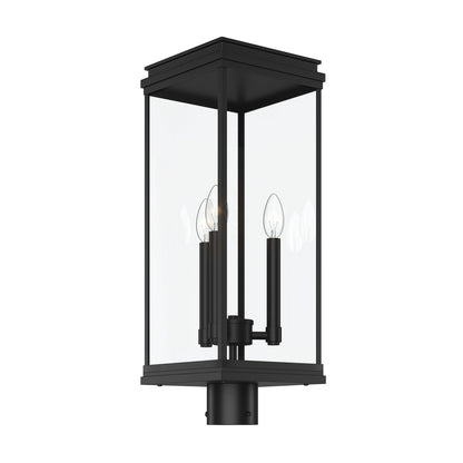 KICHLER 59166BK Lundon Three Light Outdoor Post Mount