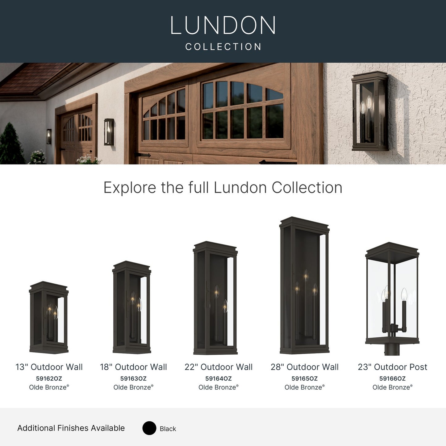 KICHLER 59166OZ Lundon Three Light Outdoor Post Mount