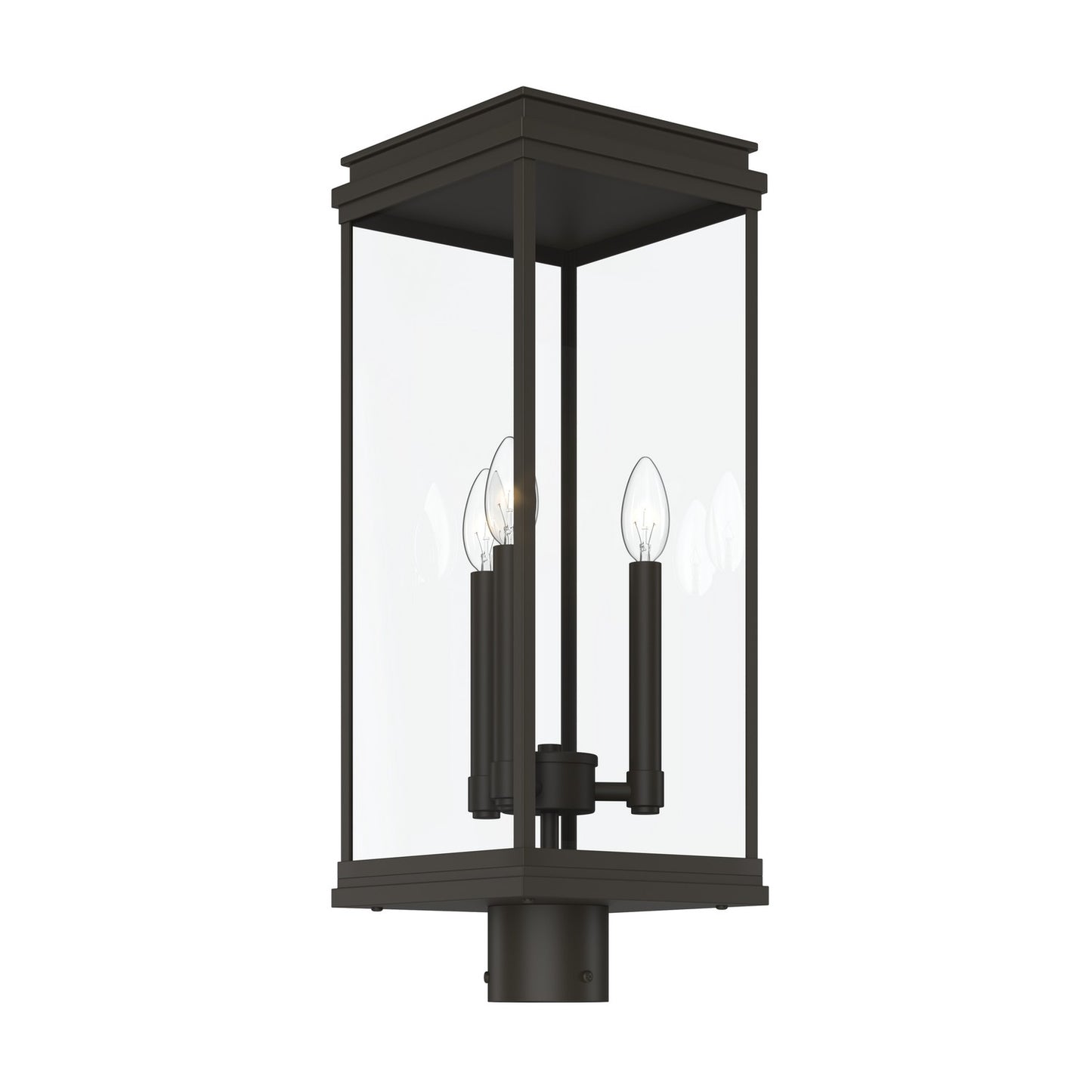 KICHLER 59166OZ Lundon Three Light Outdoor Post Mount