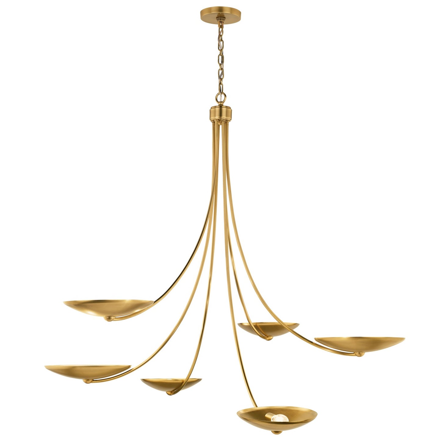 KICHLER 52857LBR Palmela Six Light Chandelier