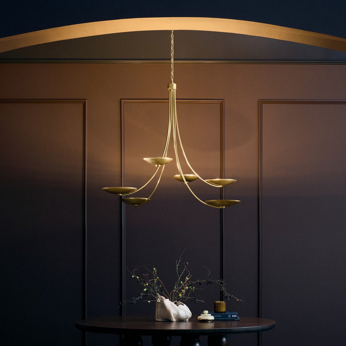 KICHLER 52857LBR Palmela Six Light Chandelier
