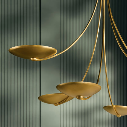 KICHLER 52857LBR Palmela Six Light Chandelier