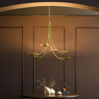 KICHLER 52857LBR Palmela Six Light Chandelier