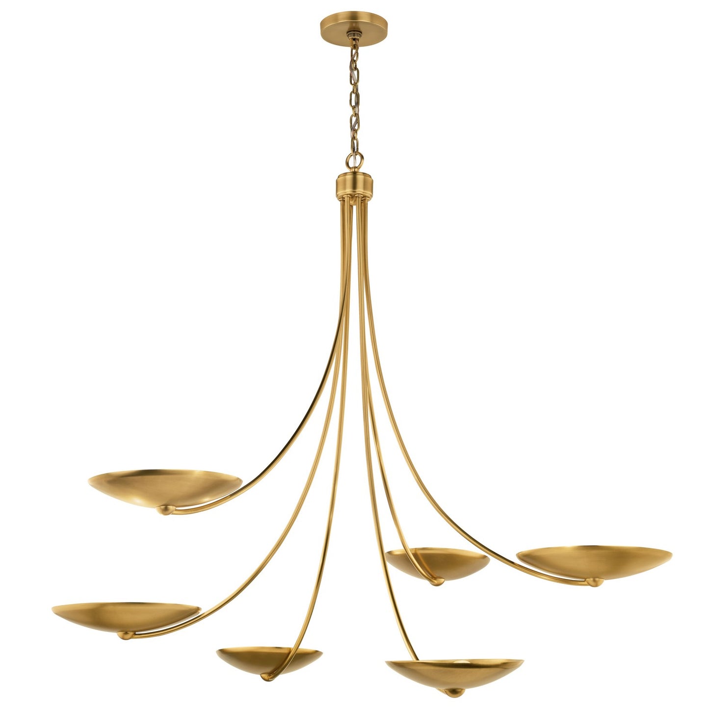 KICHLER 52857LBR Palmela Six Light Chandelier