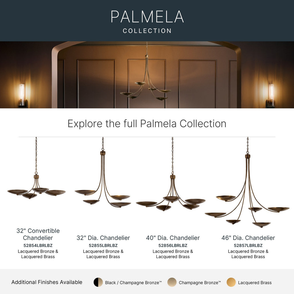 KICHLER 52857LBRLBZ Palmela Six Light Chandelier