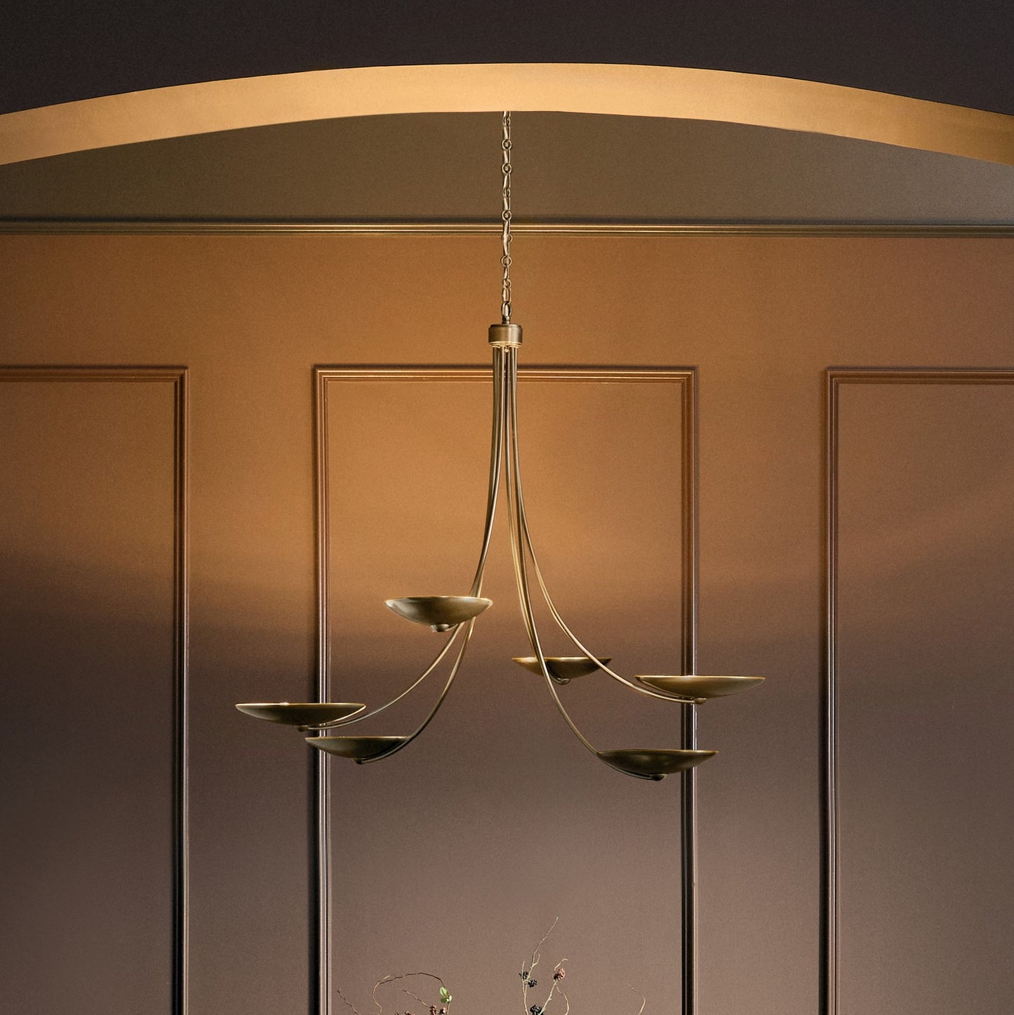 KICHLER 52857LBRLBZ Palmela Six Light Chandelier