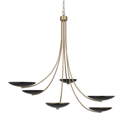 KICHLER 52857CPZBK Palmela Six Light Chandelier