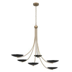 KICHLER 52857CPZBK Palmela Six Light Chandelier