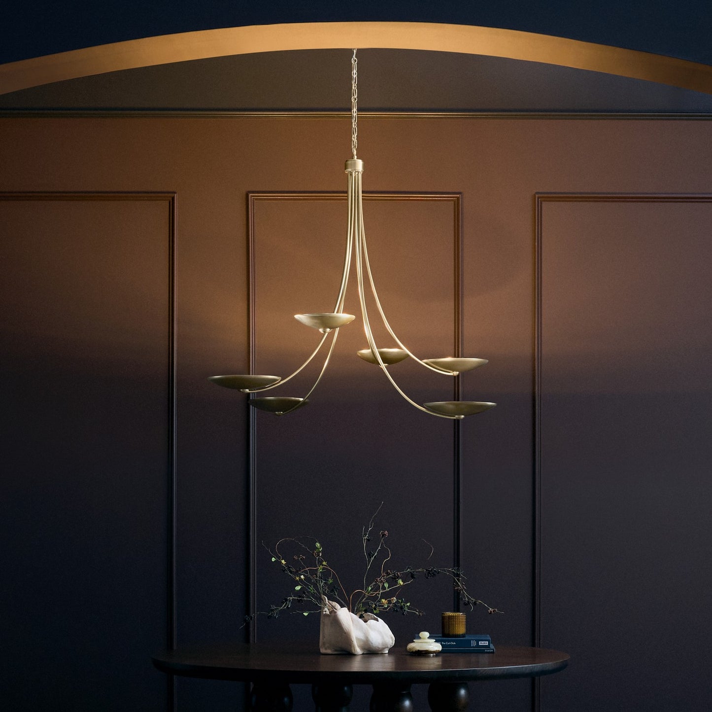 KICHLER 52857CPZ Palmela Six Light Chandelier