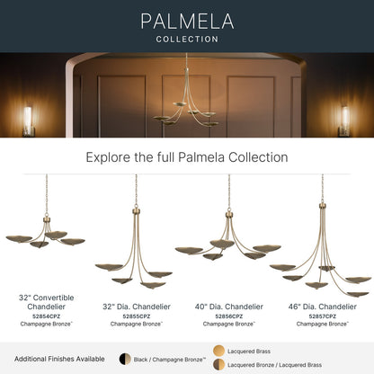 KICHLER 52857CPZ Palmela Six Light Chandelier