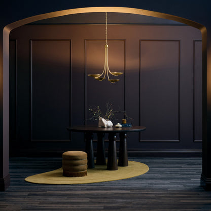 KICHLER 52855LBR Palmela Four Light Chandelier