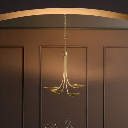 KICHLER 52855LBR Palmela Four Light Chandelier