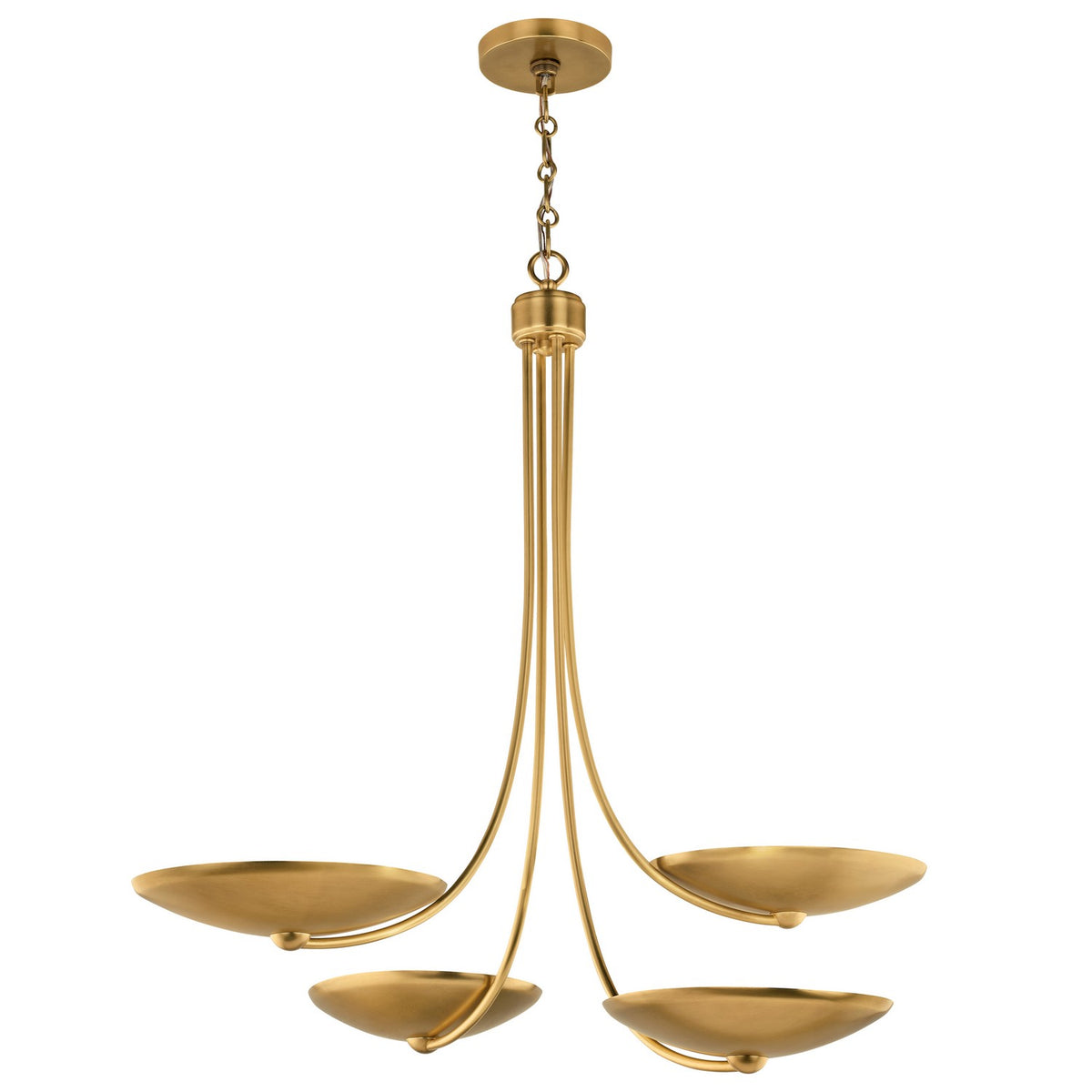 KICHLER 52855LBR Palmela Four Light Chandelier