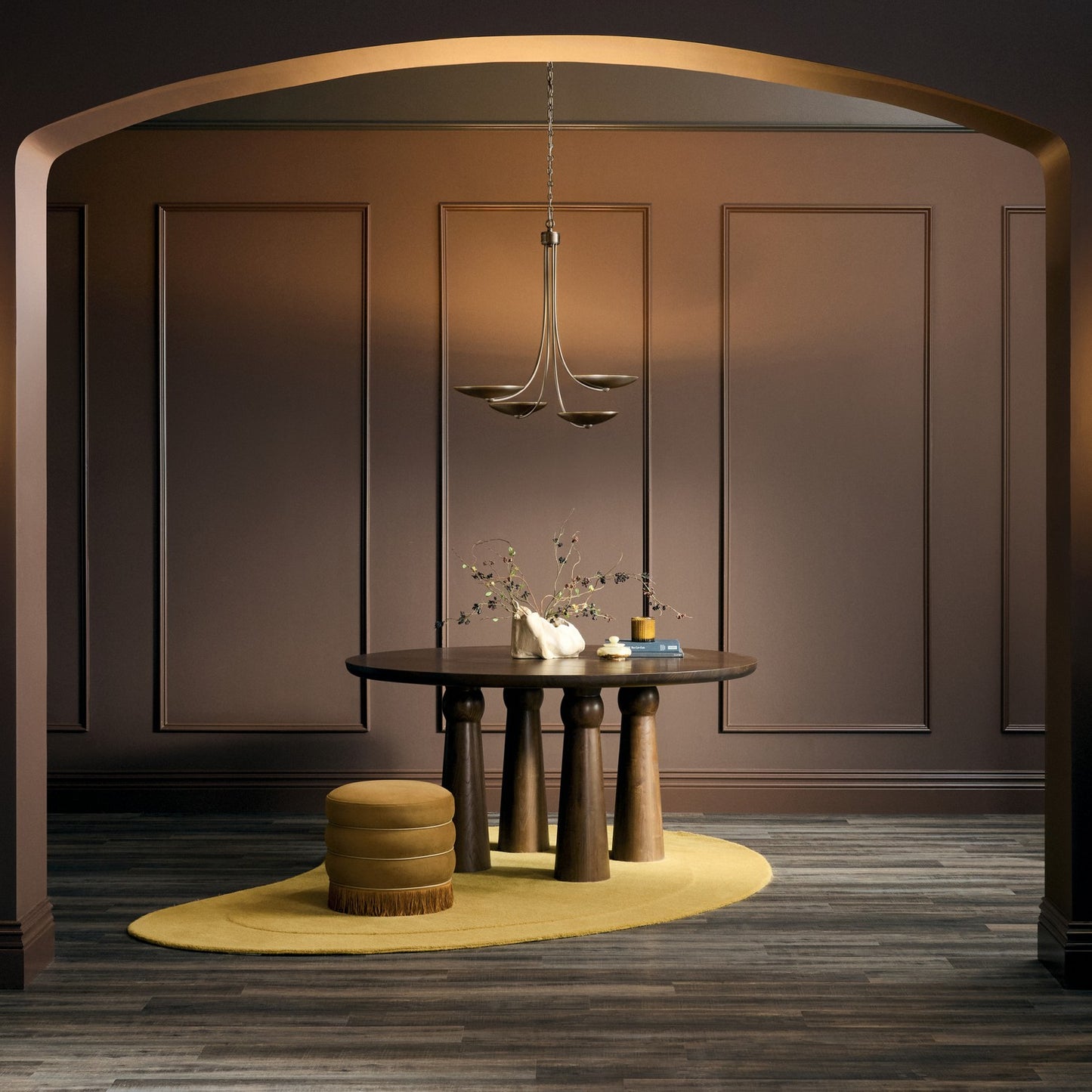 KICHLER 52855LBRLBZ Palmela Four Light Chandelier