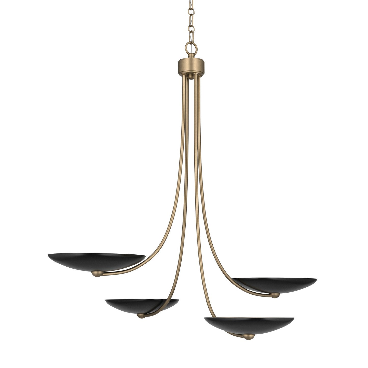 KICHLER 52855CPZBK Palmela Four Light Chandelier