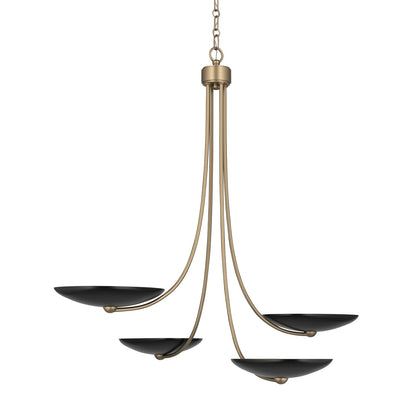 KICHLER 52855CPZBK Palmela Four Light Chandelier