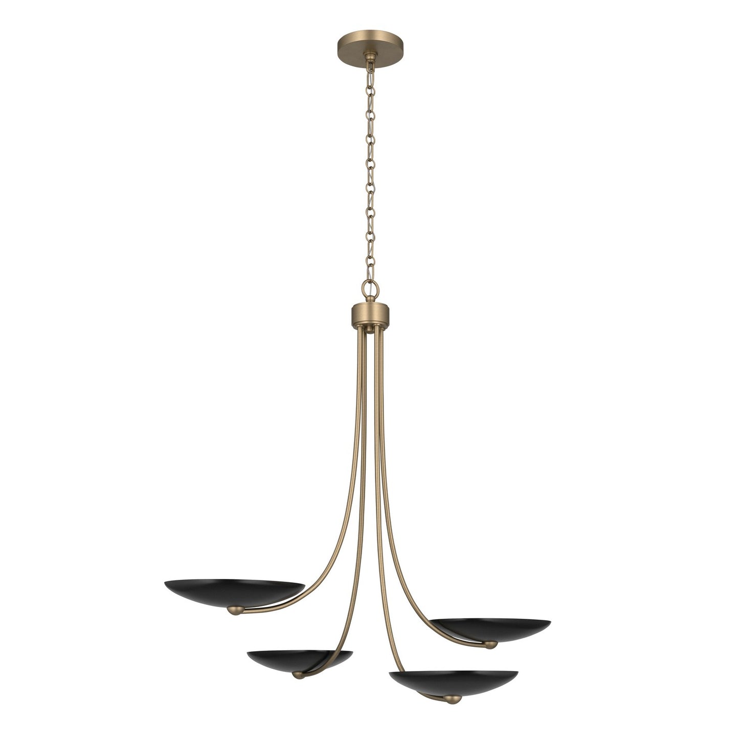 KICHLER 52855CPZBK Palmela Four Light Chandelier
