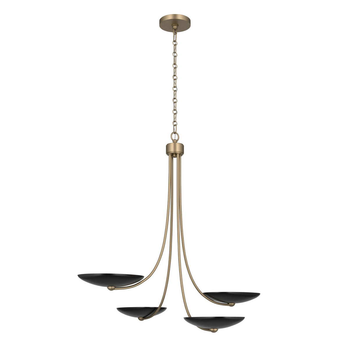 KICHLER 52855CPZBK Palmela Four Light Chandelier