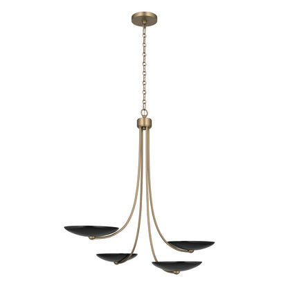 KICHLER 52855CPZBK Palmela Four Light Chandelier