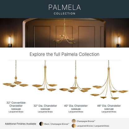KICHLER 52856LBR Palmela Five Light Chandelier
