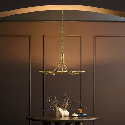 KICHLER 52856LBR Palmela Five Light Chandelier