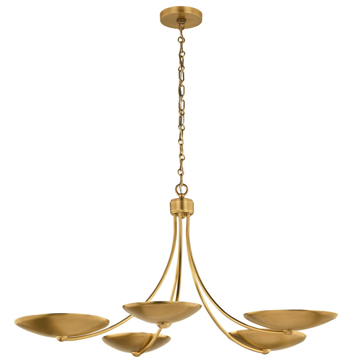 KICHLER 52856LBR Palmela Five Light Chandelier