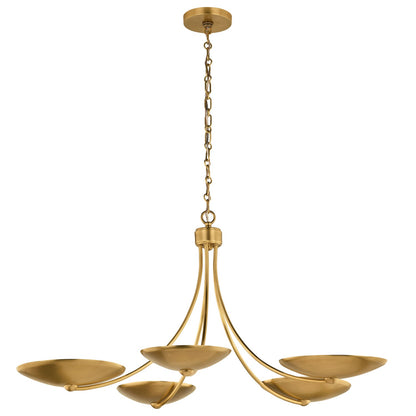 KICHLER 52856LBR Palmela Five Light Chandelier