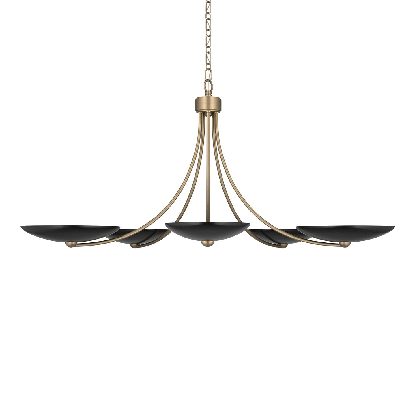 KICHLER 52856CPZBK Palmela Five Light Chandelier